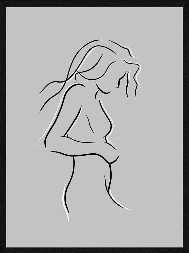 Akvarel Plakat af Kvinde – Inspirerende Kunst til Dit Hjem