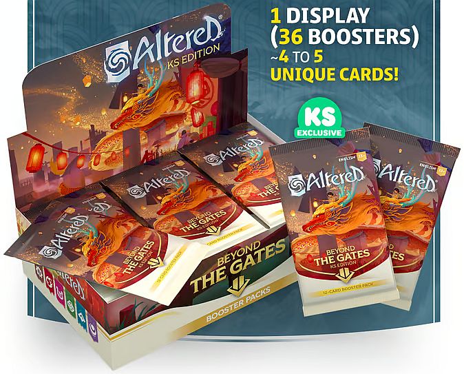 Altered TCG - Beyond The Gates Kickstarter Booster Box Display