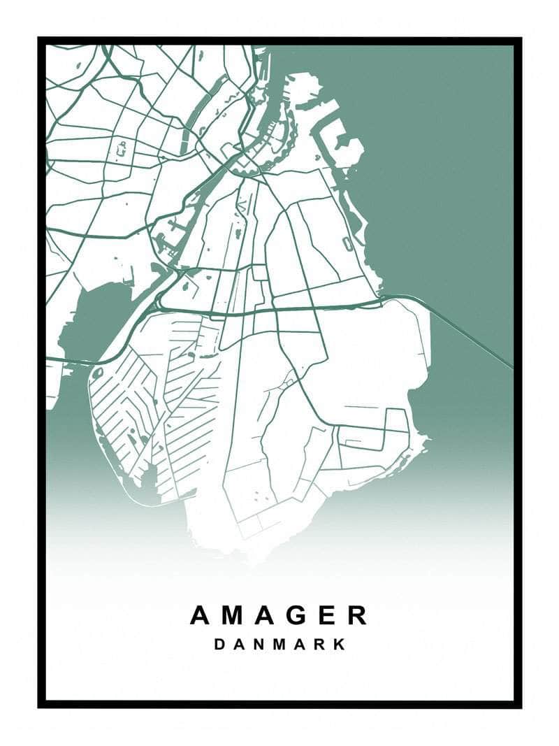 Amager Plakat - Et kunstværk til dit hjem!