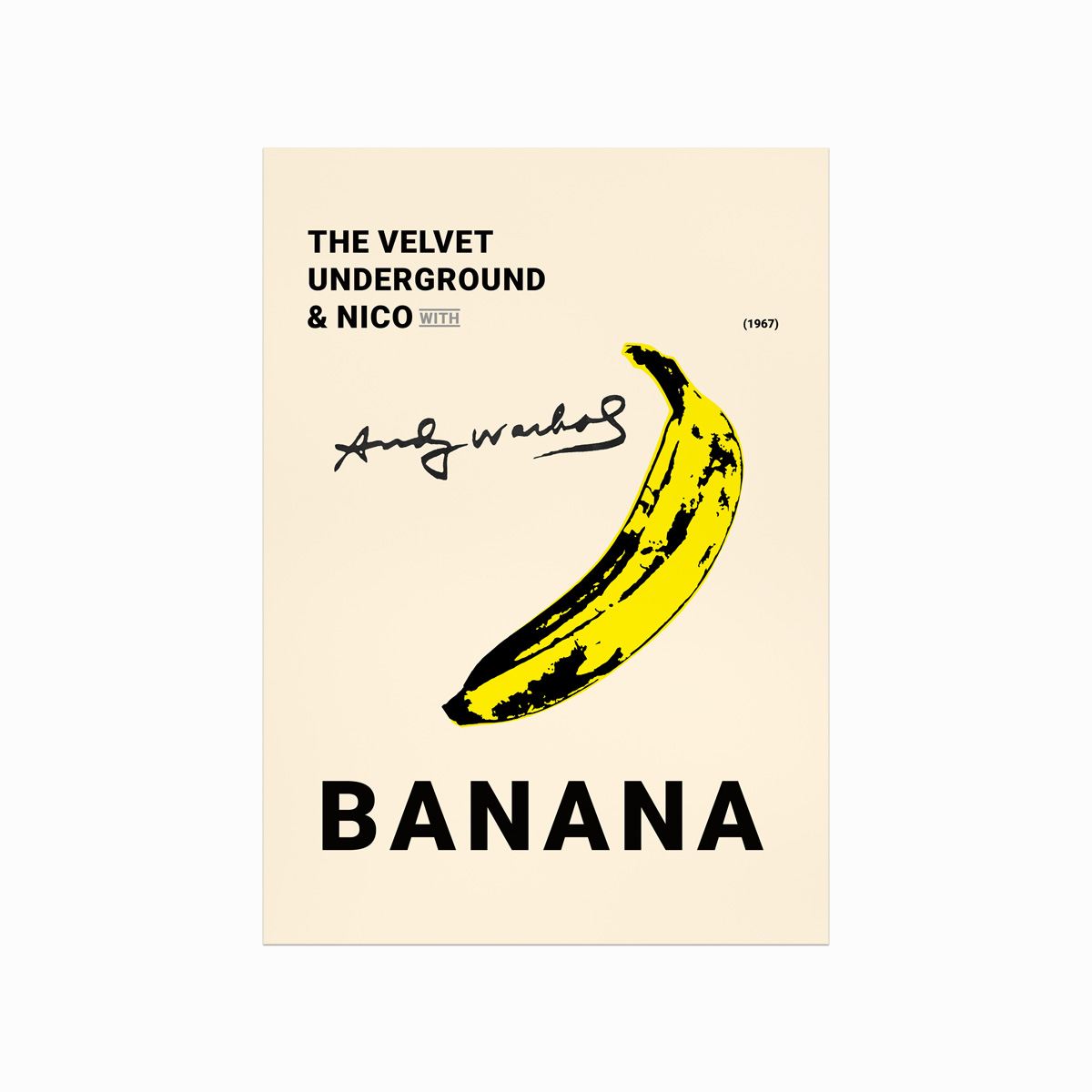 Andy Warhols Bananskilt – Popkunst til Dit Hjem