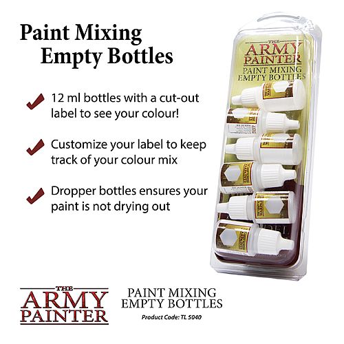 Army Painter - Tomme Malerbottles til Farveblanding