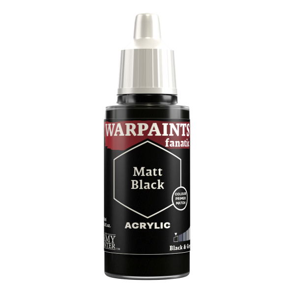 Army Painter Warpaints Fanatic: Mat Sort Akryl 3001