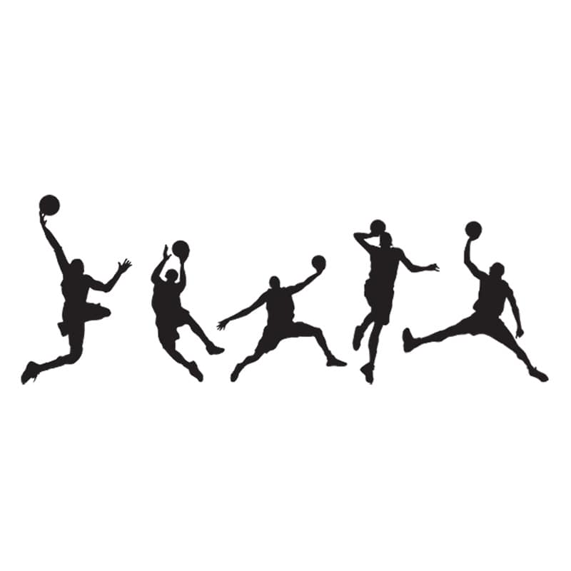 Basketball Vægklistermærke – Slam Dunk til Drengeværelse