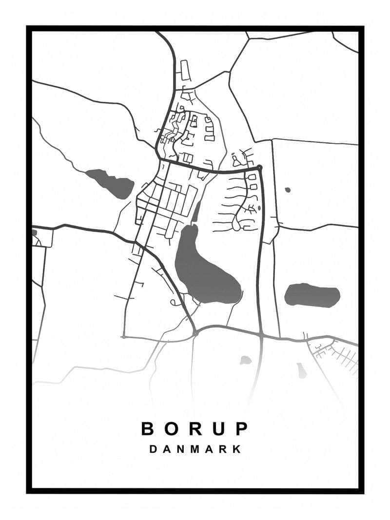 Borup Kortplakat – Udforsk Din Elskede By!