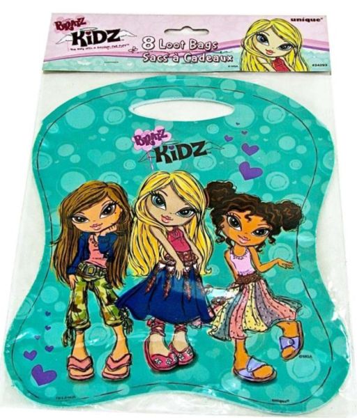 Bratz Favor Loot Bags Grøn - Fødselsdagsdekoration