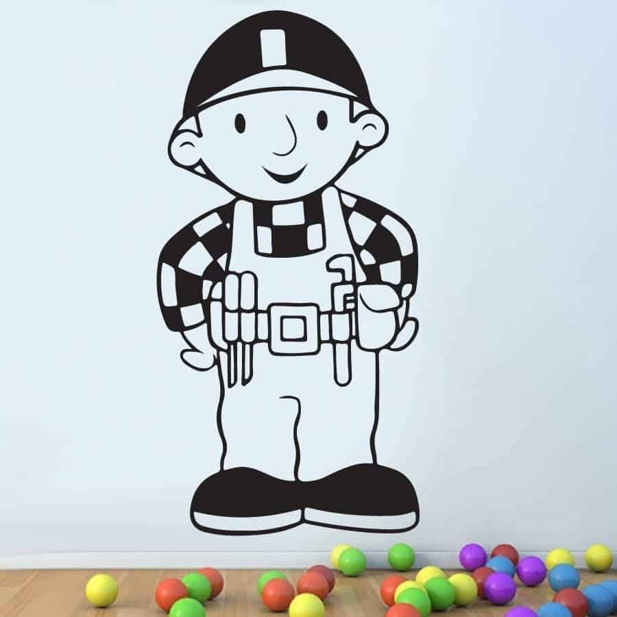Byggemand Bob Wallsticker