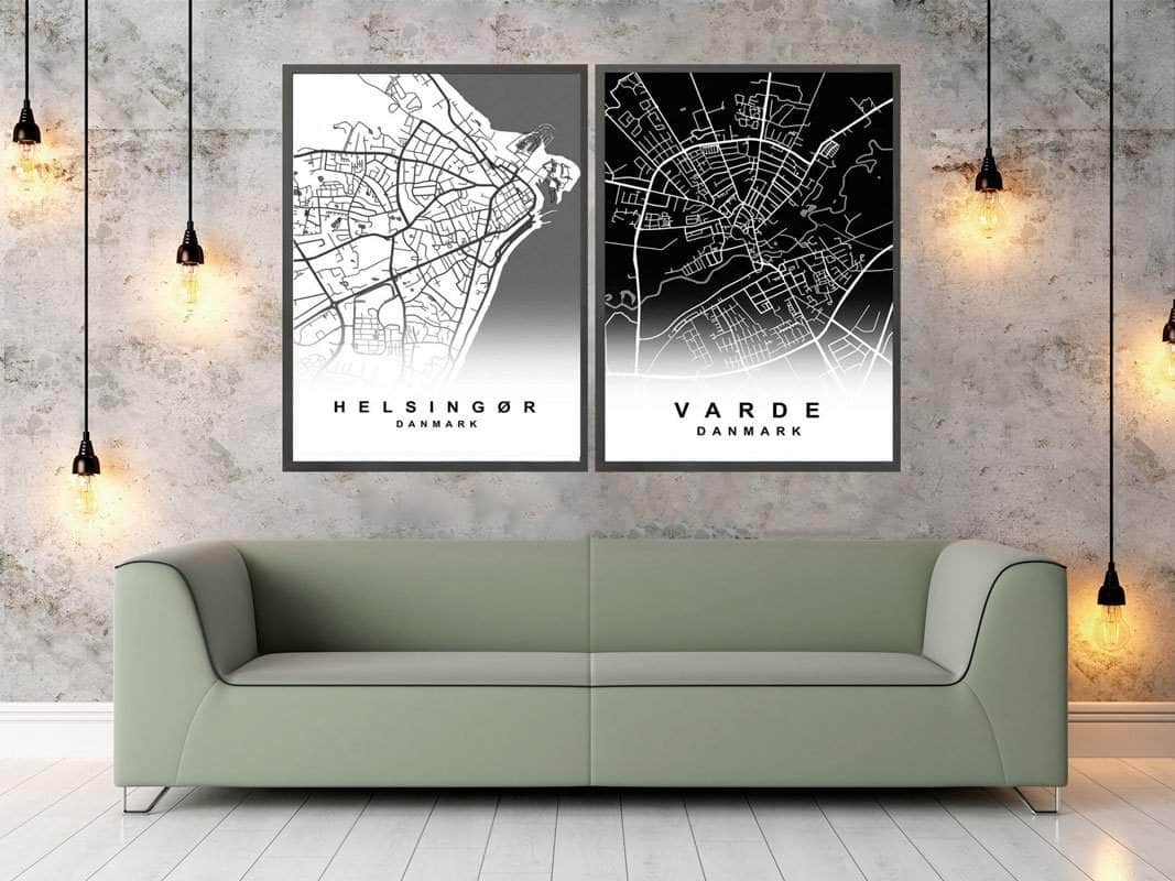 Byplakat Billedvæg - Skab din egen kunstneriske væg!
