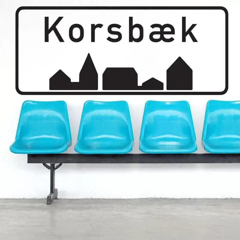 Byskilt Med Egen   Wallsticker