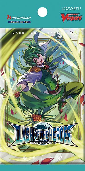 Cardfight  Vanguard Ccg   Will Dress Set 11: Clash   The Heroes Booster Pack Engelsk