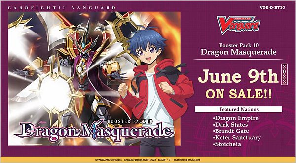 Cardfight Vanguard CCG: Dragon Masquerade Booster Box 16 Pakker