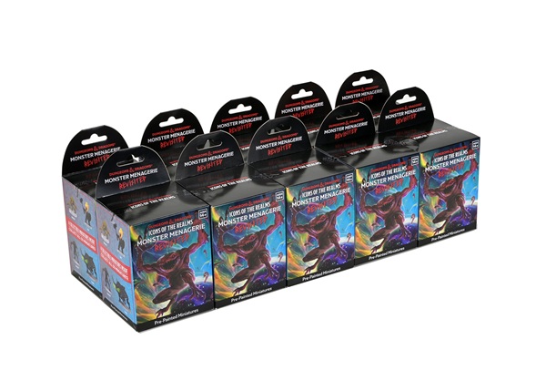 Fantasy Miniatures Icons   The Realms: Monster Menagerie Revisited Booster Brick  40 Figurer