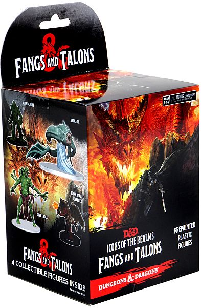 Fantasy Miniatures Set 17 Icons   The Realms: Fangs And Talons Booster Pack    Figurer