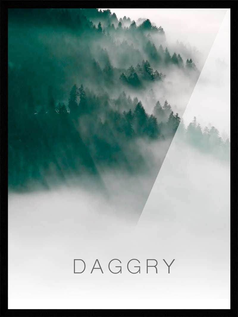 Daggry Natur Plakat - Smuk Morgendis i Skoven