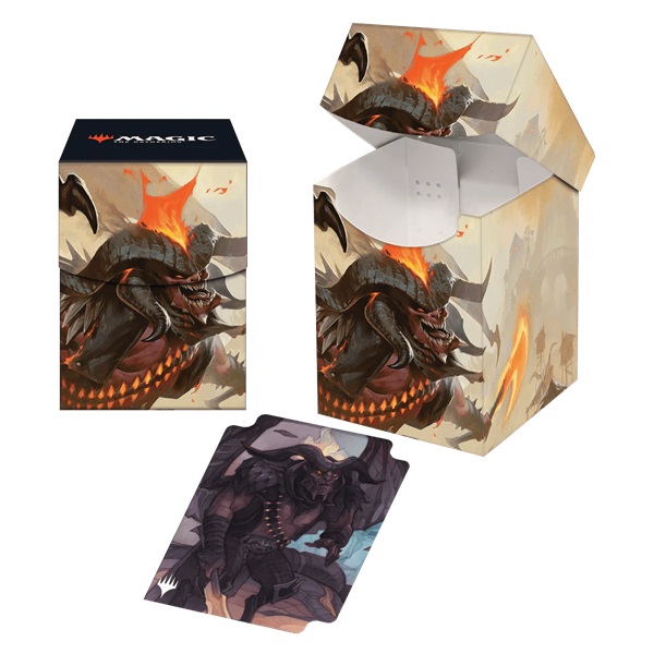 Deck Box 100  Magic Outlaws   Thunder Junction: Key Art   Rakdos  The Muscle Ultra Pro  38369