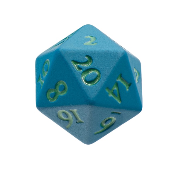 D20 Terninger i Heavy Metal: Vivid Teal - Ultra Pro