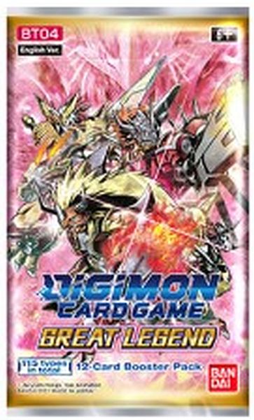 Digimon Kortspil Bt04: Great Legend Booster Pakke