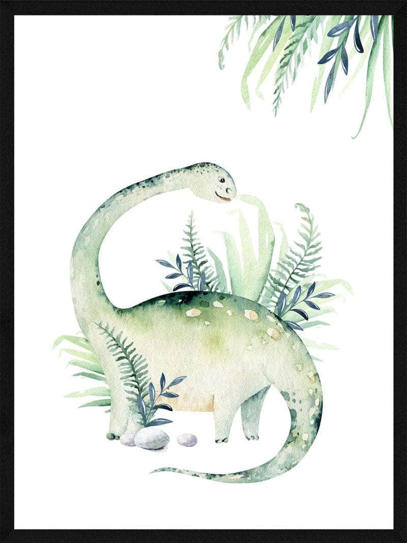Dinosaur Børneplakat - Perfekt til Børneværelset!