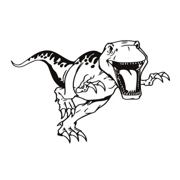 T-Rex Dinosaurus Vægklistermærke til Børneværelset!