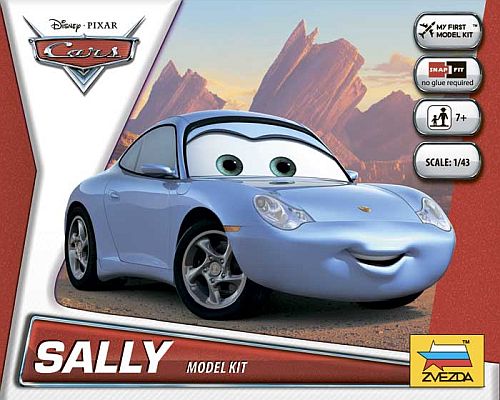 Disney Cars: Sally Plastmodelkit - Byg og Leg!