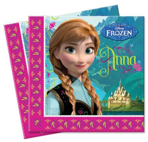 Disney Frozen Fødselsdagsservietter - 20 stk til fest!