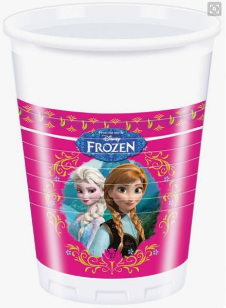 Disney Frost Fødselsdagskopper - 8 stk. 200ml til Fest