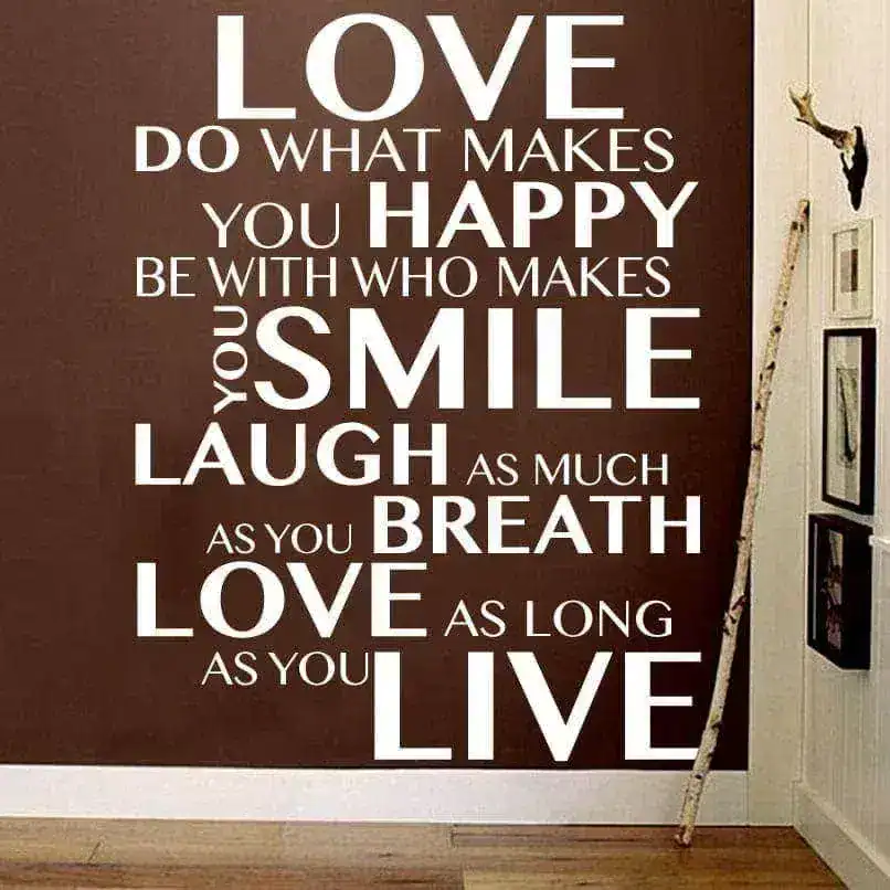 What Makes You Happy Wallsticker