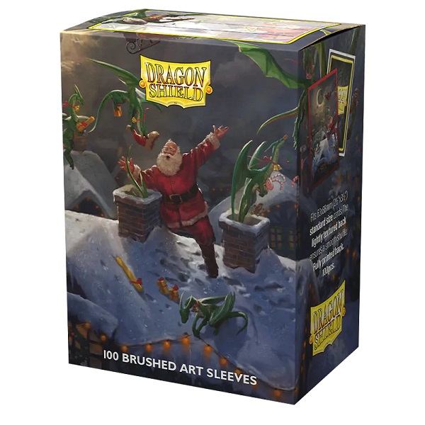 Dragon Shield Deck Protectors Brushed Art Sleeves: Christmas 2023 100 Lommer Dragonshield Sleeves   -12101