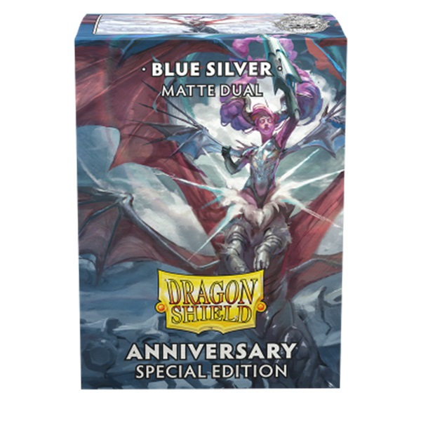 Dragon Shield Beskyttelsessleeves Matte Dual: Blå Sølv Special Edition