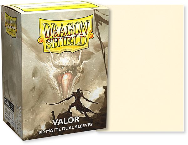 Dragon Shield Deck Protectors - Matte Dual: Valor 100 Lommer