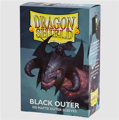 Dragon Shield Beskyttelsessleeves - Mat Sort 100 Lommer