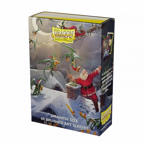 Dragon Shield Small Japanese Size Deck Protectors Brushed Art Sleeves: Christmas 2023 60 Lommer Dragonshield Sleeves   -12621