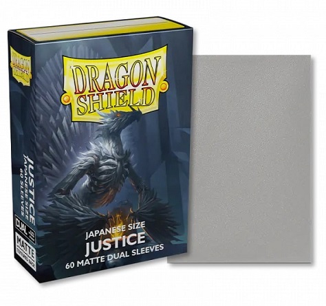 Dragon Shield Small Japanese Size Deck Protectors Matte Dual: Justice 60 Lommer Dragonshield  Yugioh  Sleeves   -15161