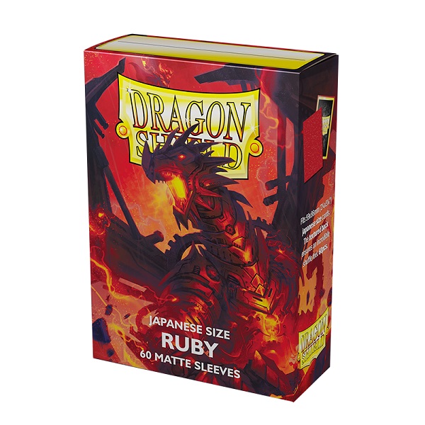 Dragon Shield Matte Deckbeskyttere - Ruby, 60 Lommer