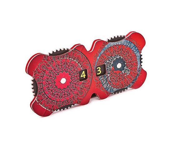 E-Raptor Double Dial i Blomster Rød til Brætspil