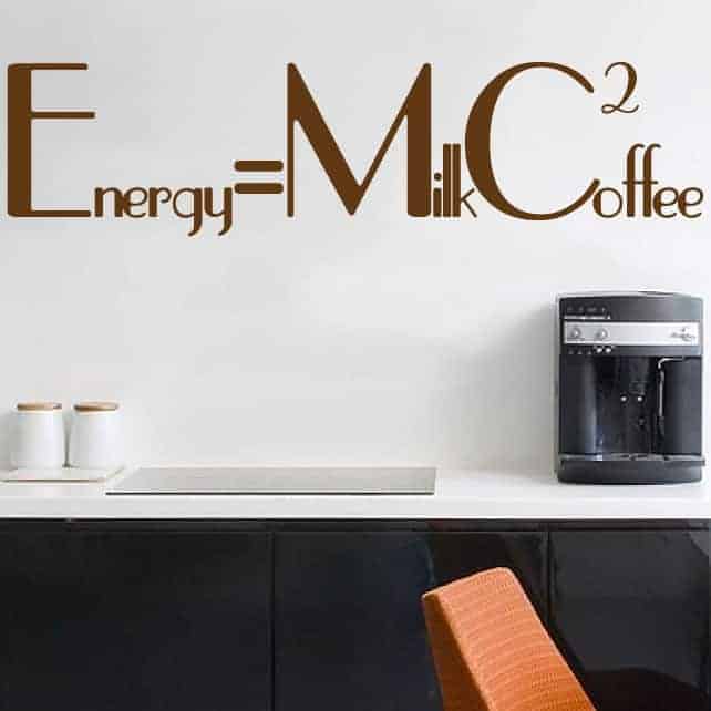 Energy Milk Coffe Wallsticker