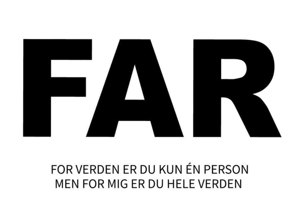 Unik fotoplakat til verdens bedste far – Gaveidé!