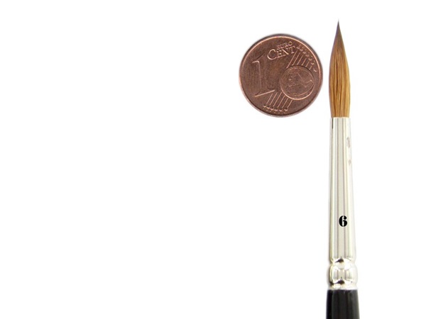 Feldherr Kolinsky Red Sable Brush Set Size      195 152    0mm   Visible Hair Length 20mm