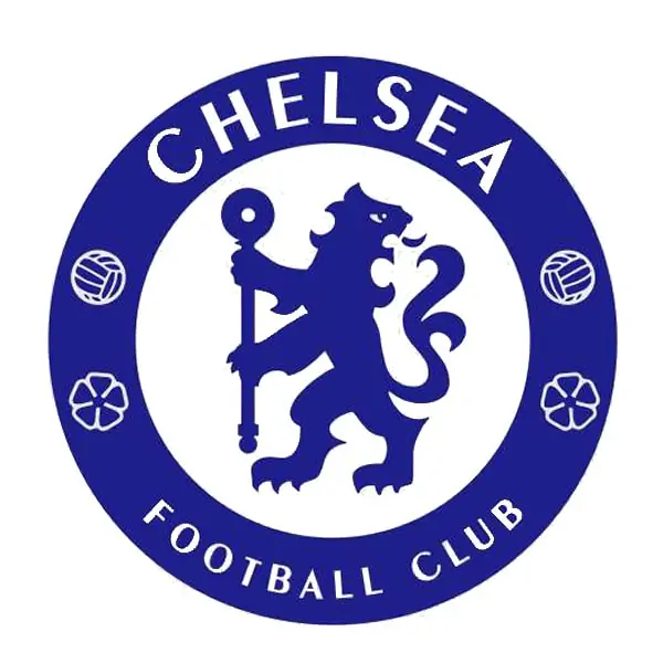 Stort Blåt Chelsea Logo Vægklistermærke – Fodbold Dekor 60x60cm