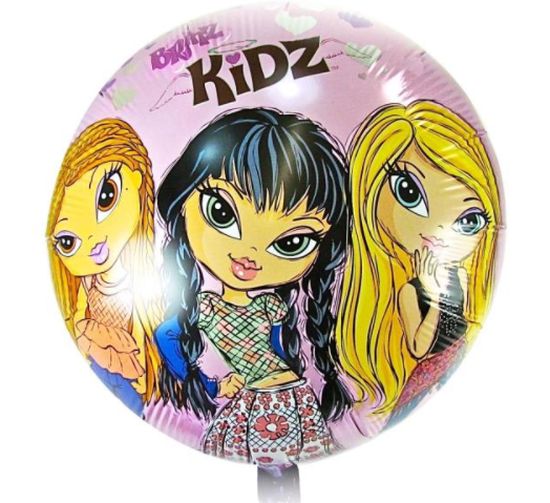 Folieballon Helium: "Bratz - Glædelig Fødselsdag" 45 cm