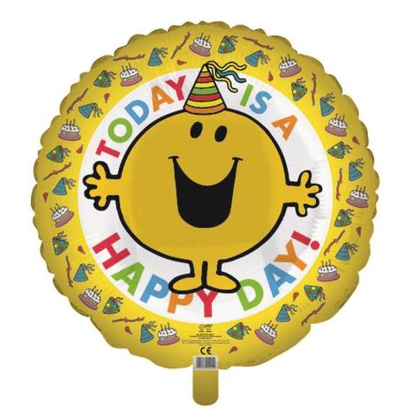 Folieballon Helium: "Mr. Men - En Glad Dag" til Festen