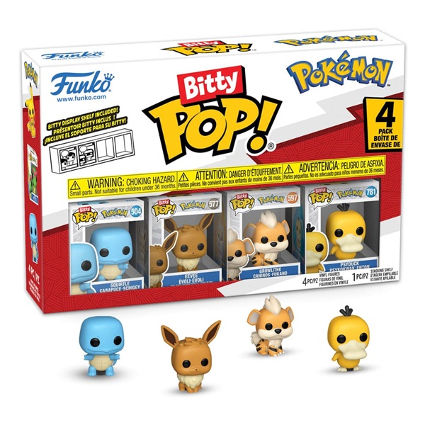 Funko Pocket Pop: Pokémon Bitty Series   Vinyl Figure  -pack 2cm