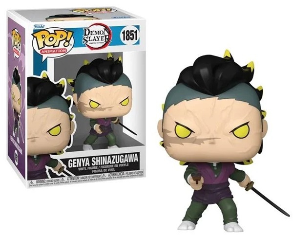 Funko Pop: Demon Slayer: Kimetsu   Yaiba Genya  Demon Form   1851 Animation Vinyl Figure 9cm