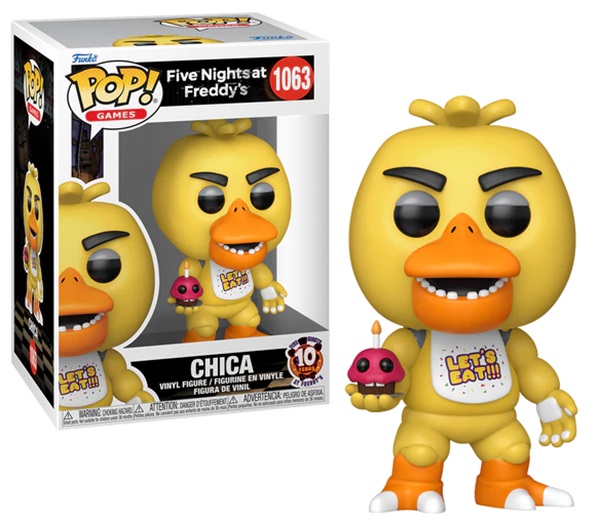 Funko Pop: Five Nights   Freddy   10th Anniversary Chica  1063 Vinyl Figure 9cm