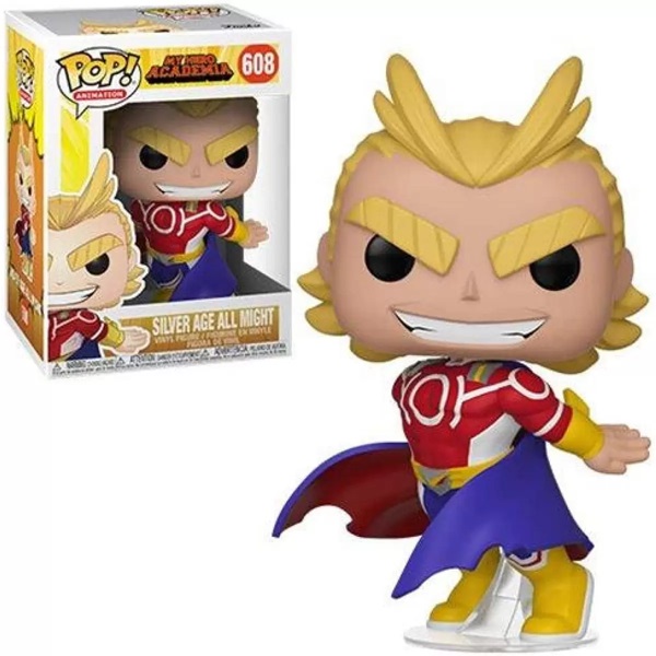 Funko Pop:   Hero Academia Silver Age All Might  608 Figure 9cm