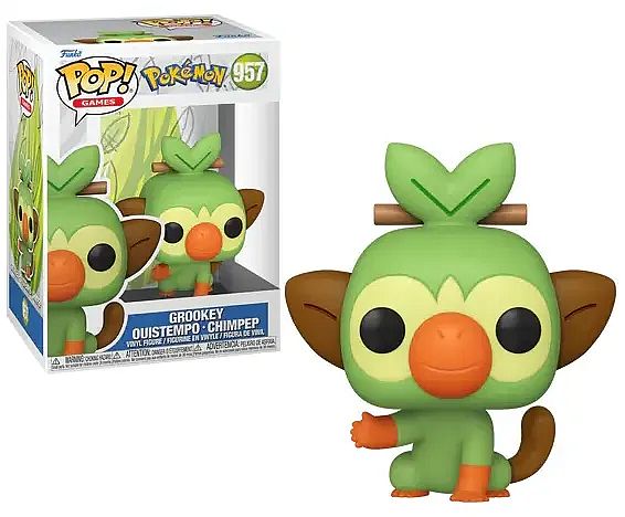 Funko Pop: Pokemon Grookey Figur 9cm - Fantastisk tilbud!