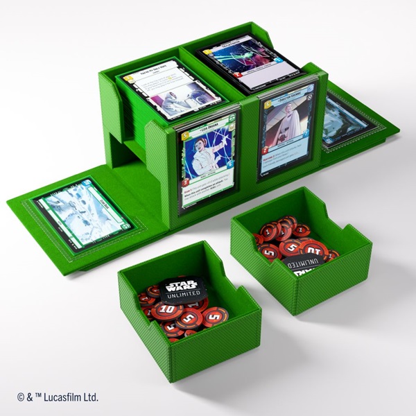 Gamegenic Deck Box: Star Wars: Unlimited Double Deck Pod Green    195 184