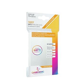 Gamegenic Matte Tarot-sized Sleeves: 73   122   Clear  Transparent   50 Kortlommer