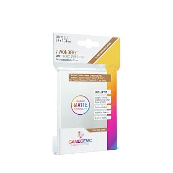 Gamegenic Matte   Wonders Sleeves: 67   103   Clear  Transparent   80 Kortlommer