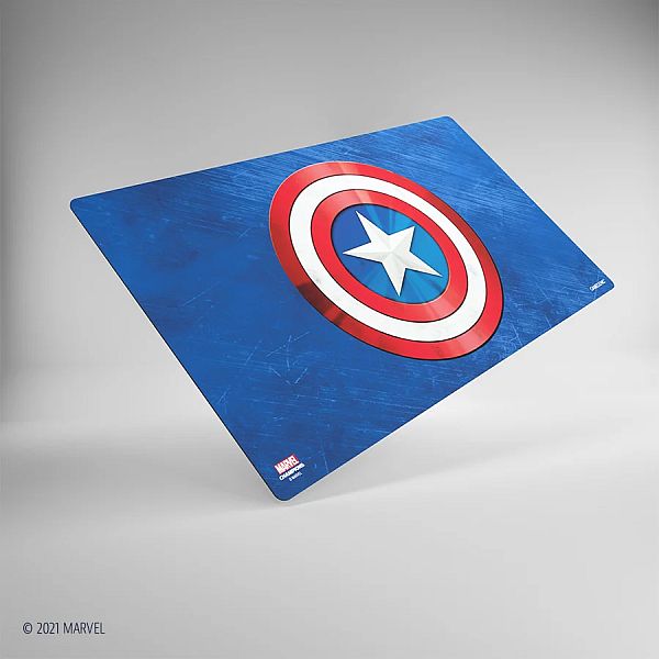 Gamegenic Spillemåtte: Marvel Champions Prime Game Mat Captain America