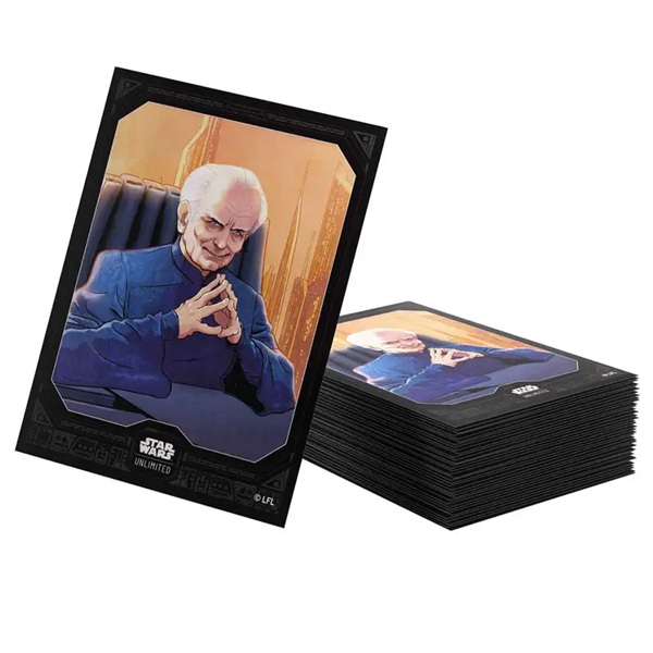 Gamegenic Star Wars: Unlimited Premium Art Sleeves Set  : Secrets   Power Chancellor Palpatine  60   Kortlommer